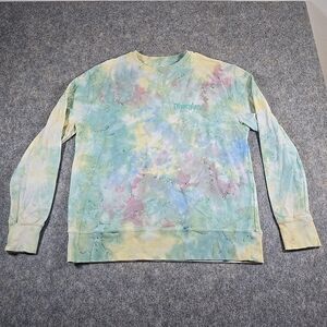Disneyland Resort Adult Size M Watercolor Tie Dye Crewneck Pullover Sweatshirt